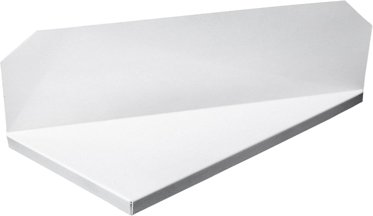 NoOverflow Extreme XL Gutter Diverter - Left Flow Valley Solution (White)