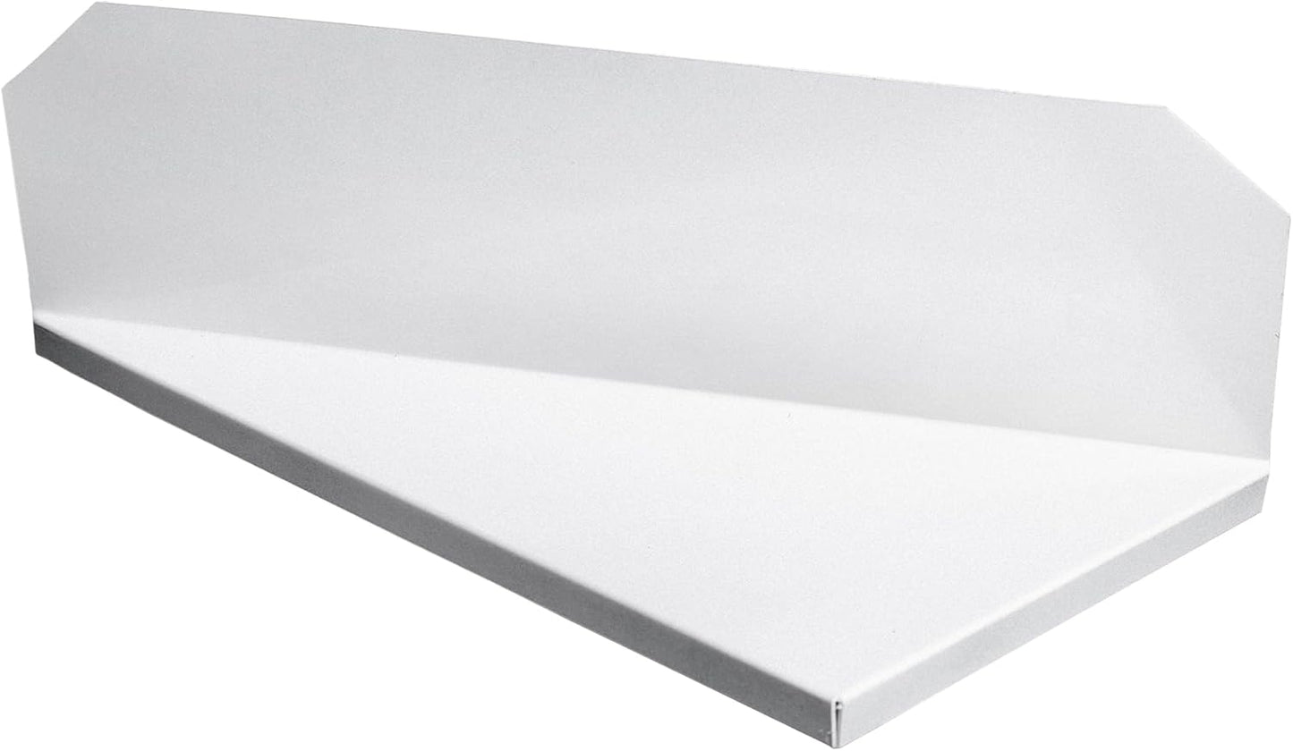 NoOverflow Extreme XR Gutter Diverter - Right Flow Valley Solution (White)