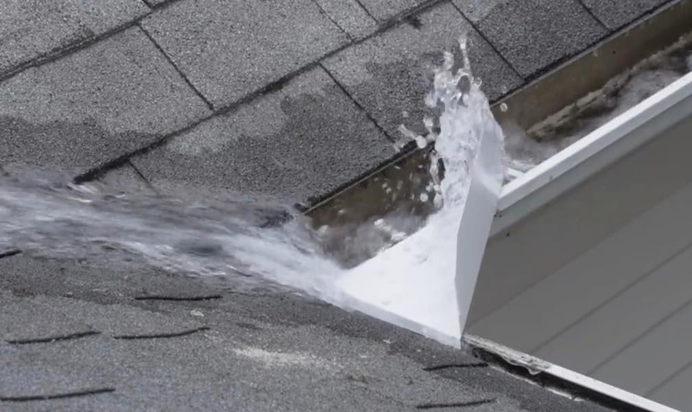 NoOverflow Extreme X Rain Gutter Diverter - Prevent Overflow on K-Style Gutters
