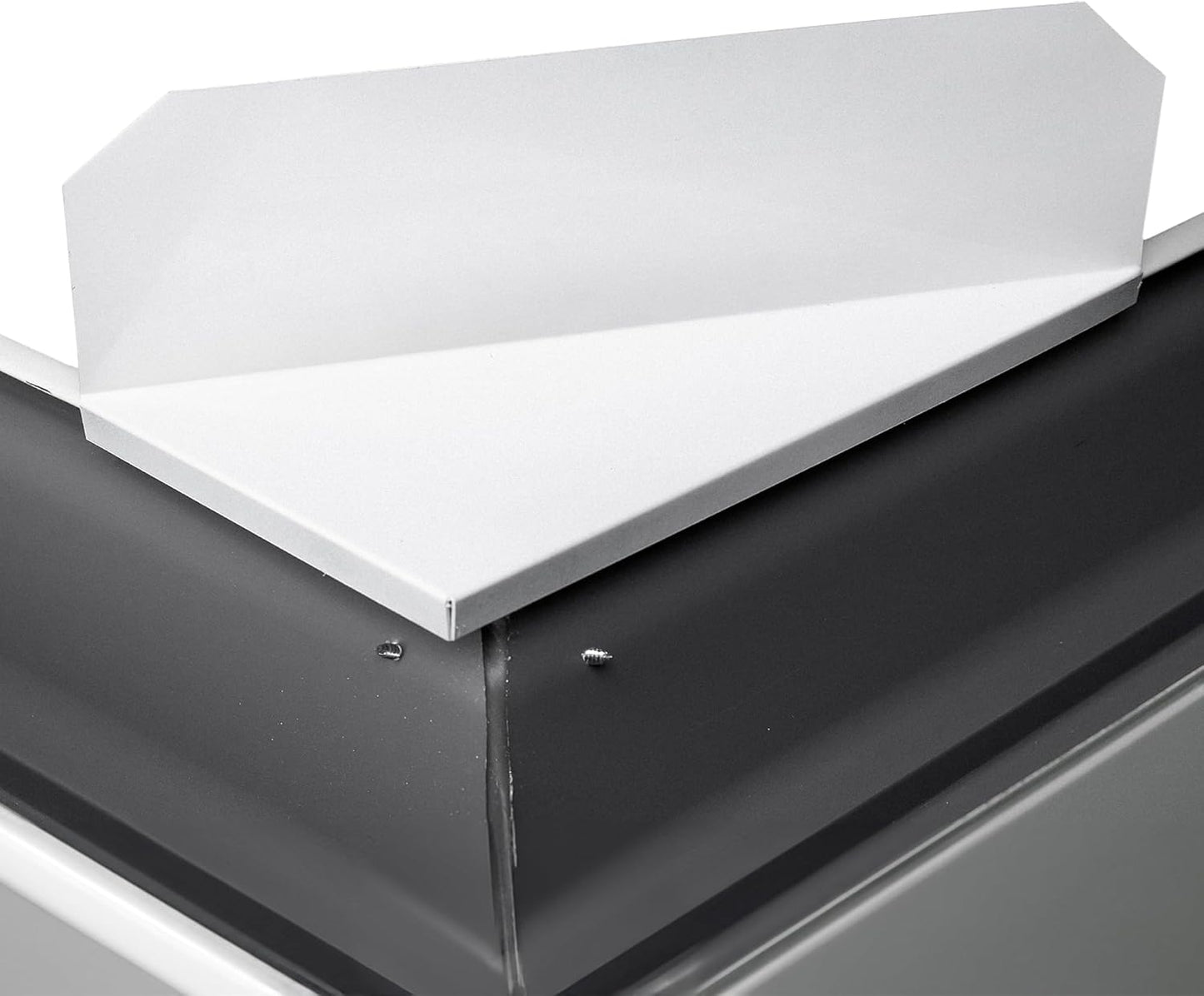 NoOverflow Extreme XL Gutter Diverter - Left Flow Valley Solution (White)