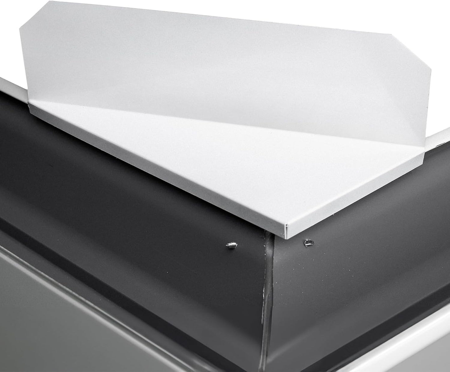 NoOverflow Extreme XR Gutter Diverter - Right Flow Valley Solution (White)