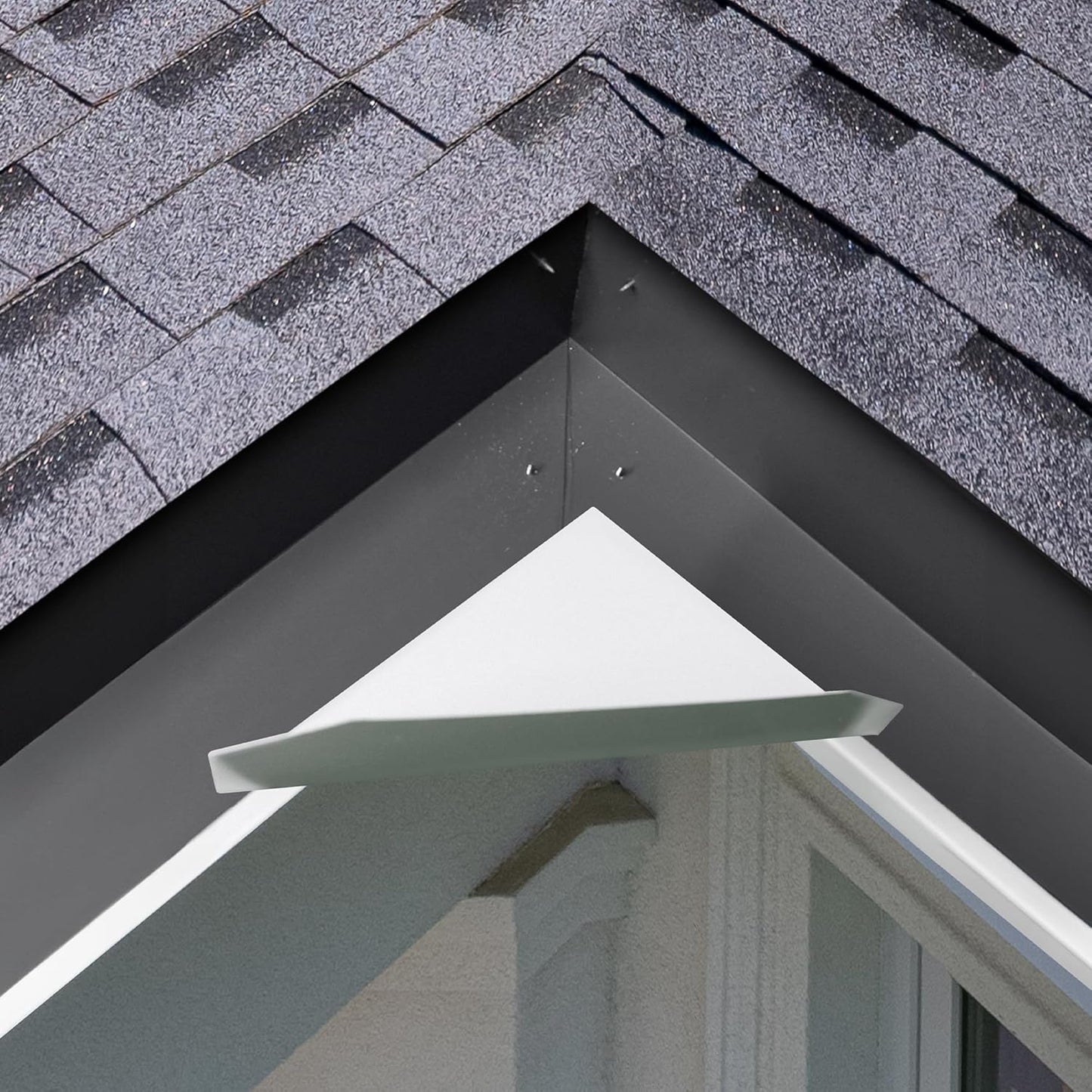 NoOverflow Extreme XL Gutter Diverter - Left Flow Valley Solution (White)