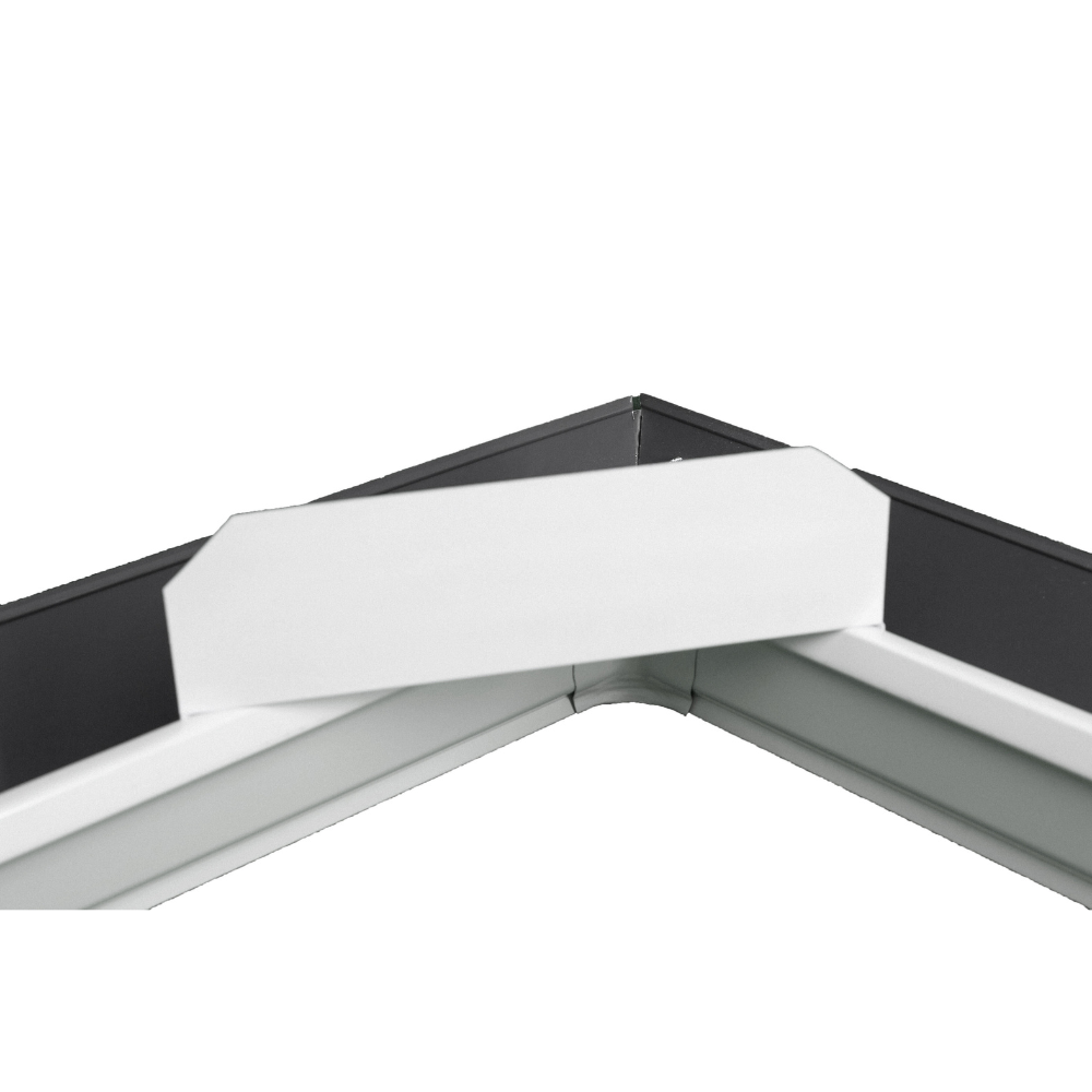 NoOverflow Extreme XL Gutter Diverter - Left Flow Valley Solution (White)