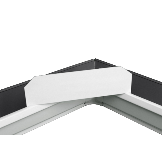 NoOverflow Extreme XL Gutter Diverter - Left Flow Valley Solution (White)