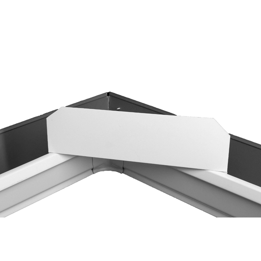 NoOverflow Extreme XR Gutter Diverter - Right Flow Valley Solution (White)