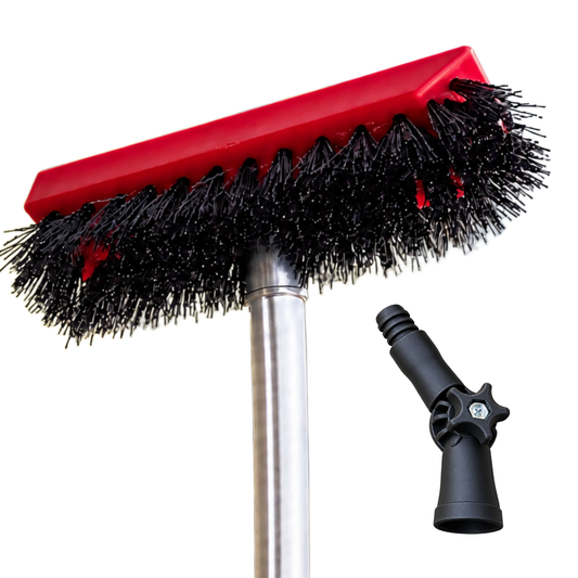 Gutter Guard Cleaning Brush 9" Reach with Knuckle Universal Joint